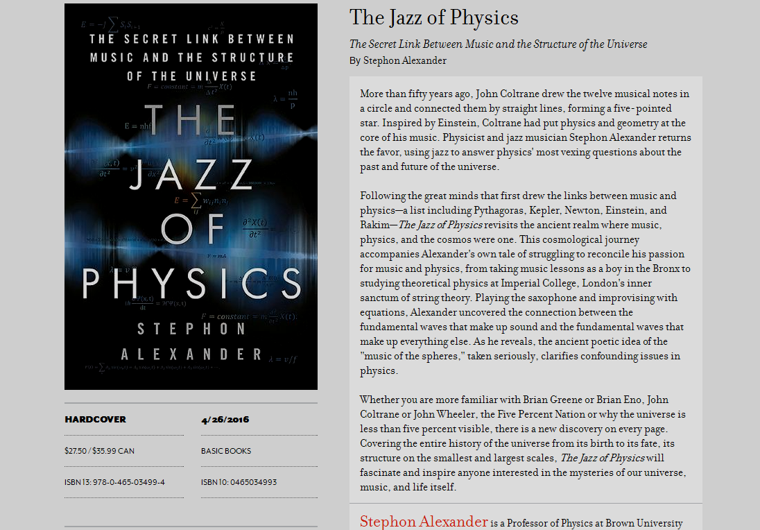 The Jazz of Physics - Basic Books 